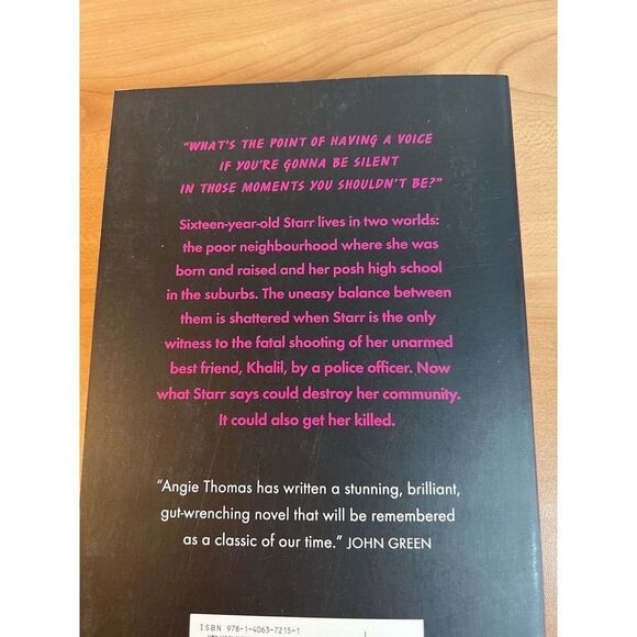 The Hate U Give By Angie Thomas 2017 Paperback UK Edition - Picture 4 of 6